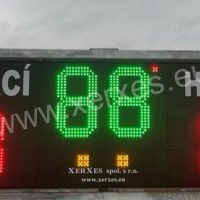 Zakázkový fotbalový scoreboard FB 3m x1m Pardubice