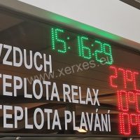Zakázkový ukazatel teplot pro AQC Vrchlabí