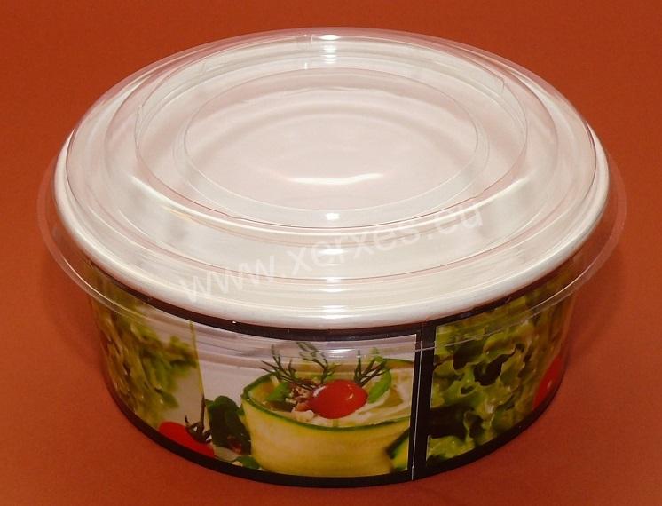 miska na salát s transparentním víkem